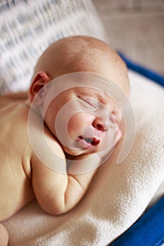 Sleeper newborn baby ÃÂ ÃÂ ÃÂ in white box