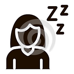 Sleepiness Symptomp Of Pregnancy Vector Sign Icon