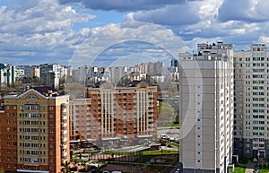 Sleeping area in Zelenograd administrative district Moscow, Russia