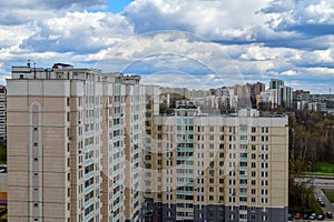 Sleeping area in Zelenograd administrative district Moscow, Russia