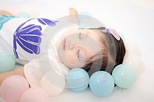 Sleeping Asian Thai Sweet Baby Girl, World Sleeping Day