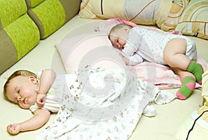 Sleeping babies photo