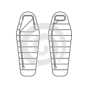 Sleeping bag illustration