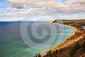 Sleeping Bear Dunes and South Manitou Island, Empire Michigan photo