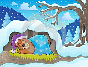 Sleeping bear theme image 2