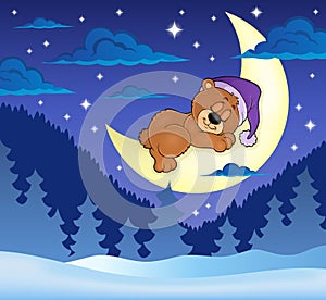 Sleeping bear theme image 8