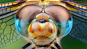 Sleeping beautiful dragonfly. focus stacking. Macro