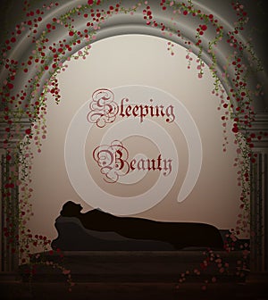 Sleeping beauty fairytale,