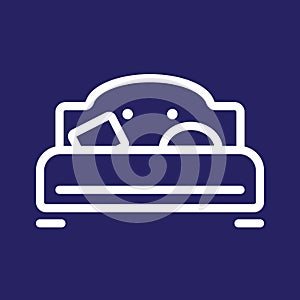 sleeping bed. Vector illustration decorative design