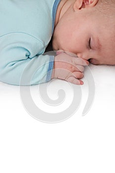 Sleeping Boy Sucking Thumb