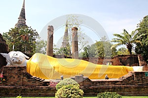 Sleeping Buddha at Ayutthaya, Thailand