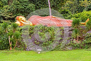 Sleeping Buddha statue in South east Thailand.