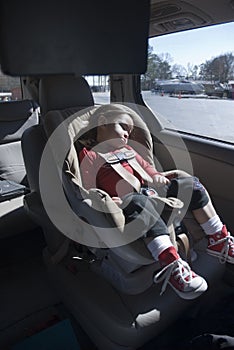 Sleeping Child in carseat