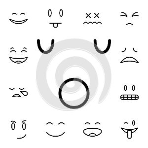 Sleeping, face flat vector icon in emotions pack