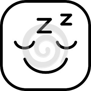 Sleeping Face Vector Icon