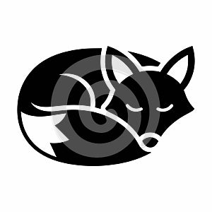 Sleeping Fox Silhouette