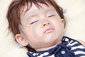 Sleeping Japanese girl