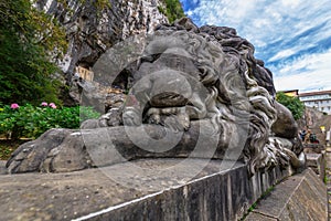 Sleeping Lion Sculpture