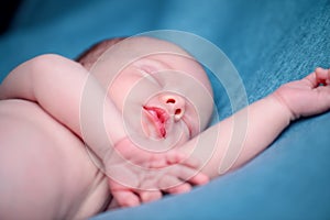 Sleeping newborn baby