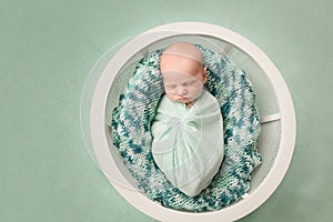 Sleeping newborn baby