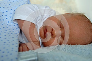 Sleeping newborn baby