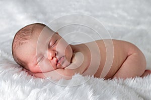 Sleeping newborn baby