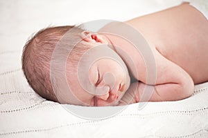 Sleeping newborn baby