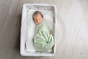 Sleeping newborn baby