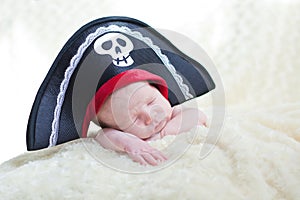 Sleeping newborn baby