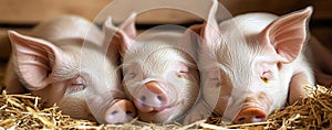 sleeping piglets, AI generated