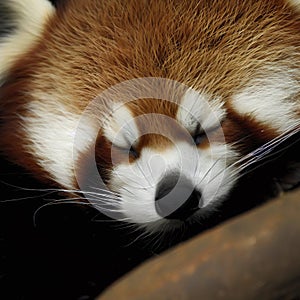 Sleeping Red Panda