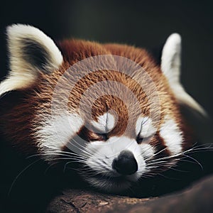 Sleeping Red Panda