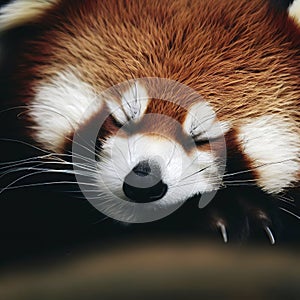 Sleeping Red Panda