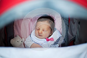 Sleeping in stroller