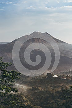 Sleeping volcano Batur at morning time. Bali island.