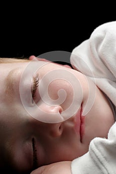 Sleeping young boy