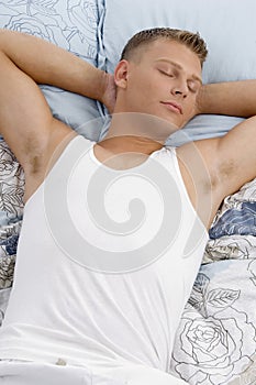 Sleeping young man