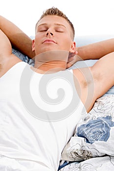 Sleeping young man