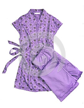 Sleepwear isolated on white