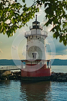 Sleepy Hollow Lighthouse, on a beautiful sunny day, Sleepy Hollow, Upstate New York, NY, USA photo