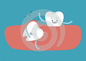 Sleepy tooth of impacted tooth