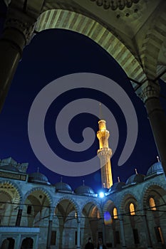 The Sleiman mosque under the starry skyï¼ŒIstanbul, Turkey