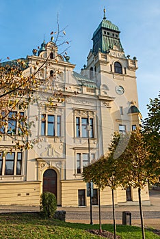 Slezskoostravska radnice town hall in Ostrava city in Czech republic