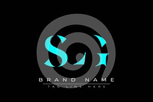 SLG abstract letter logo design