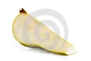 Slice of abate fetel pear.