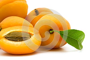 Slice apricot