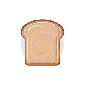Slice of Bread Vector Illustration