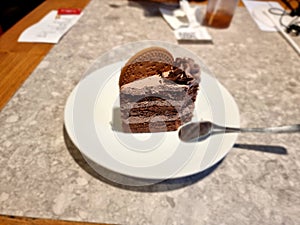 Slice of cake from Holycow Resto