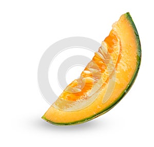 Slice of cantaloupe melon
