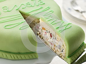 Slice of Cassata Cake